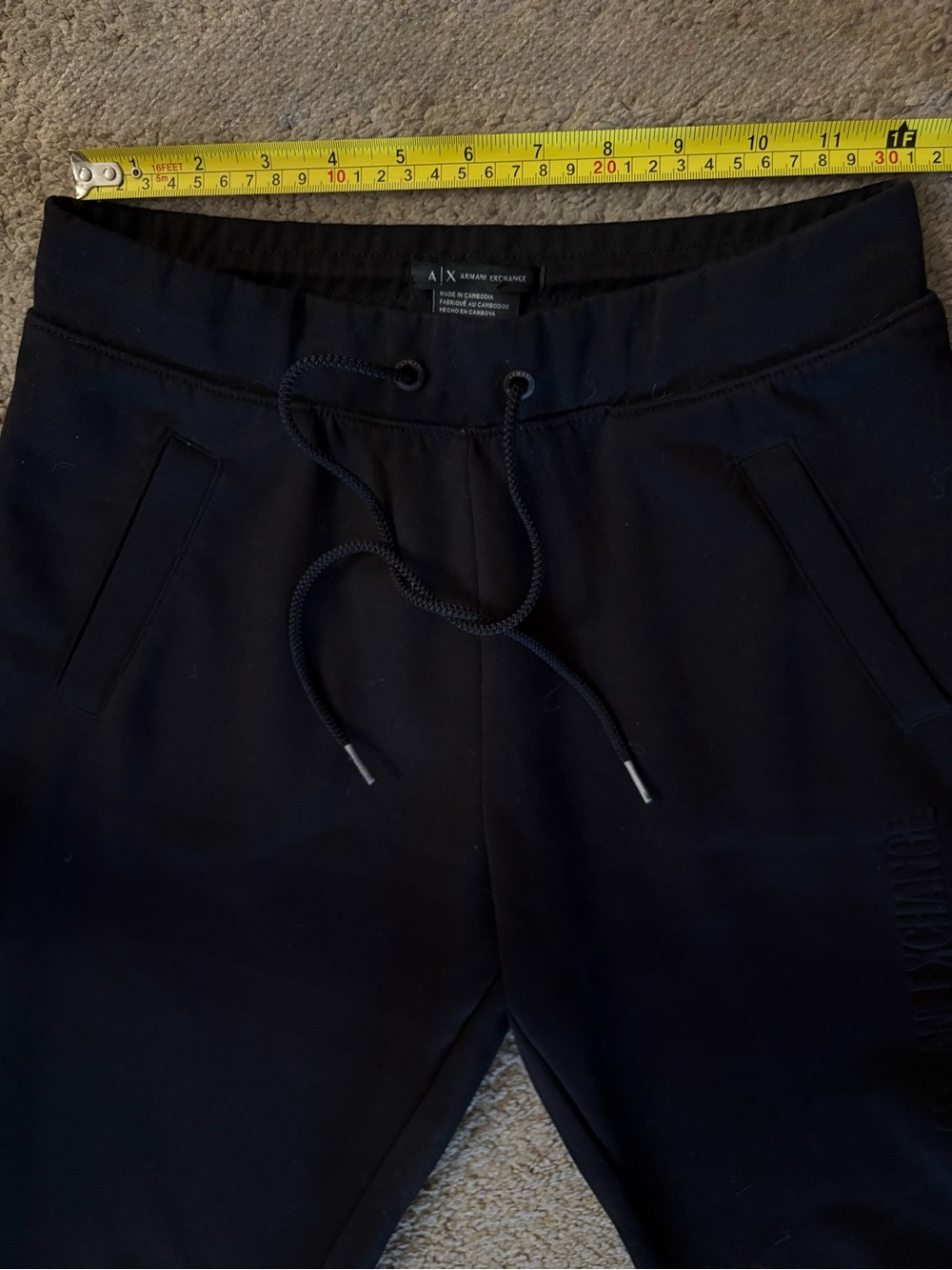 A/X Armani Exchange Women’s Black Drawstring Joggers size XS - Picture 9 of 11